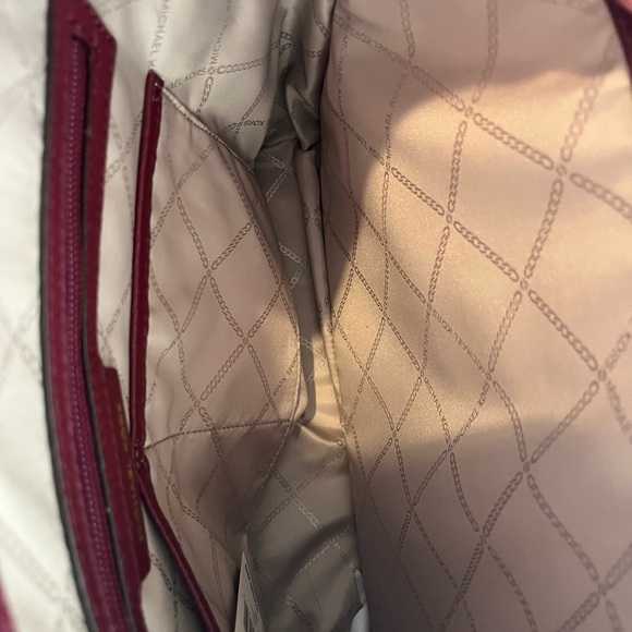 Michael Kors Burgundy Leather Tote - Picture 5 of 7